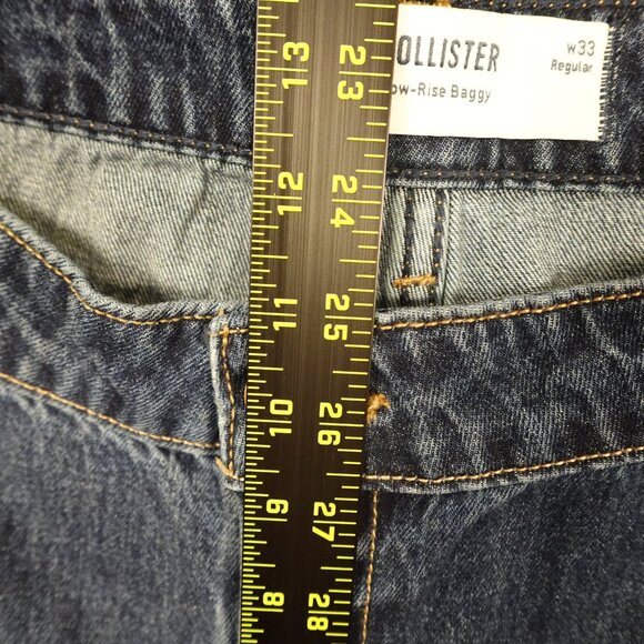 Hollister Jeans Low-Rise Baggy |‎ Women's W33/16R Regular | Blue Denim NWT - Picture 6 of 14